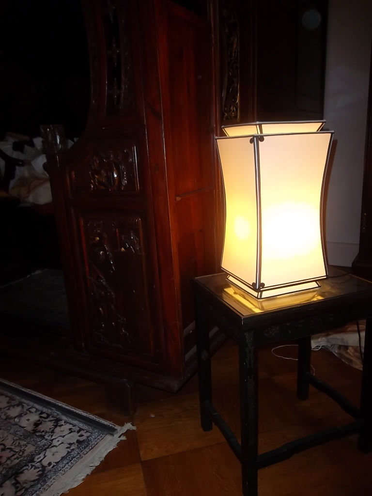 lampe a poser design asiatique